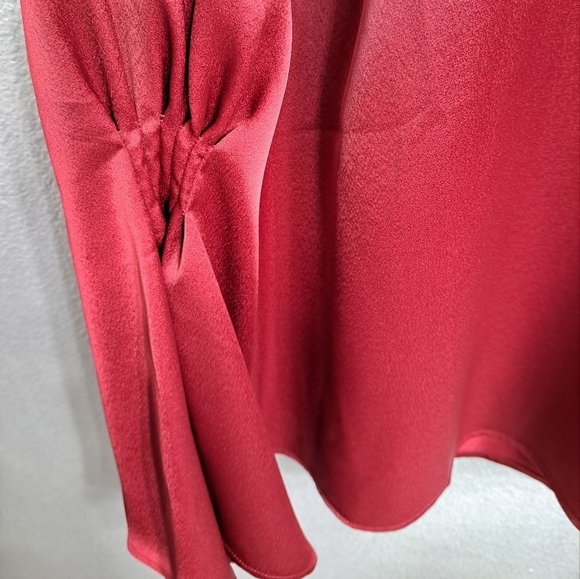 NWT Eloquii Plus Size Maroon Blouse   Size 20 - Picture 5 of 12